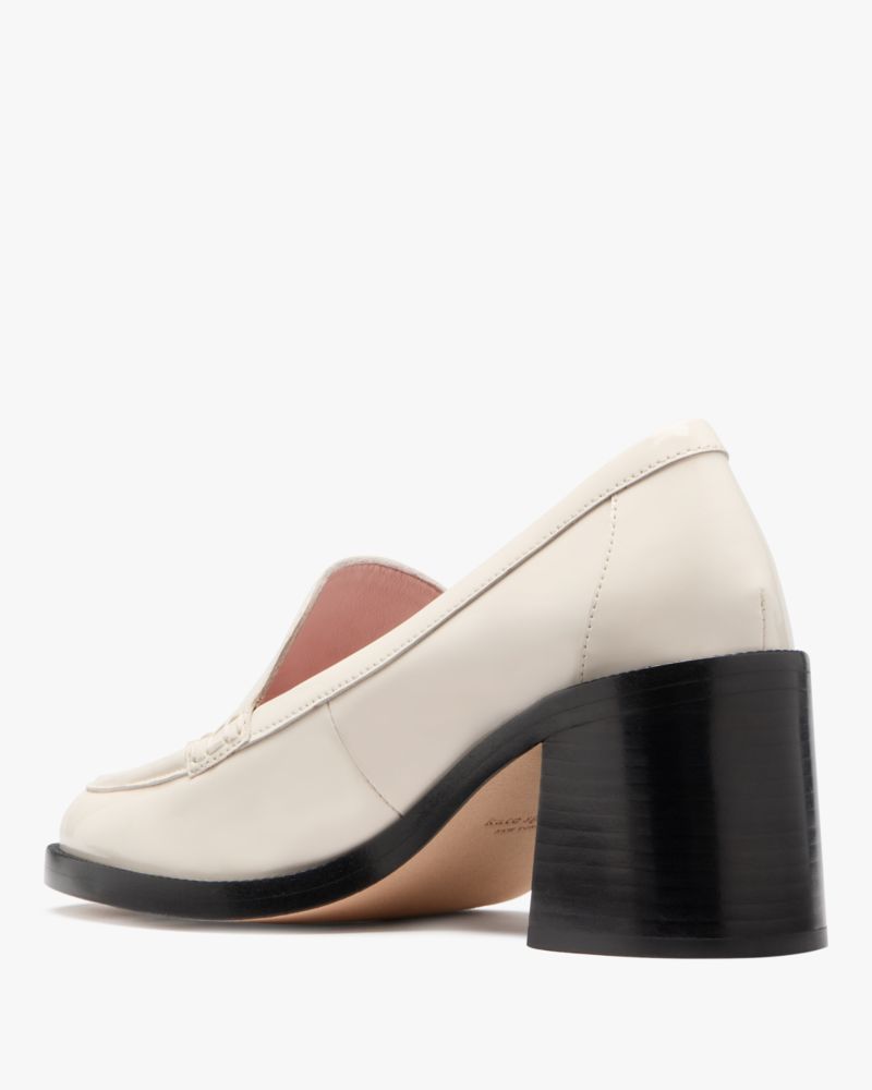 Kate Spade,ロリ ヒールド ローファー,パンプス,クリーム