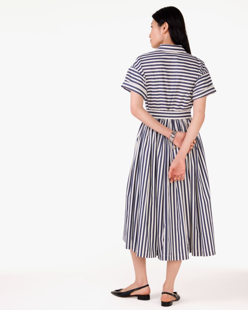 Kate Spade,Striped Midi Shirt Dress,