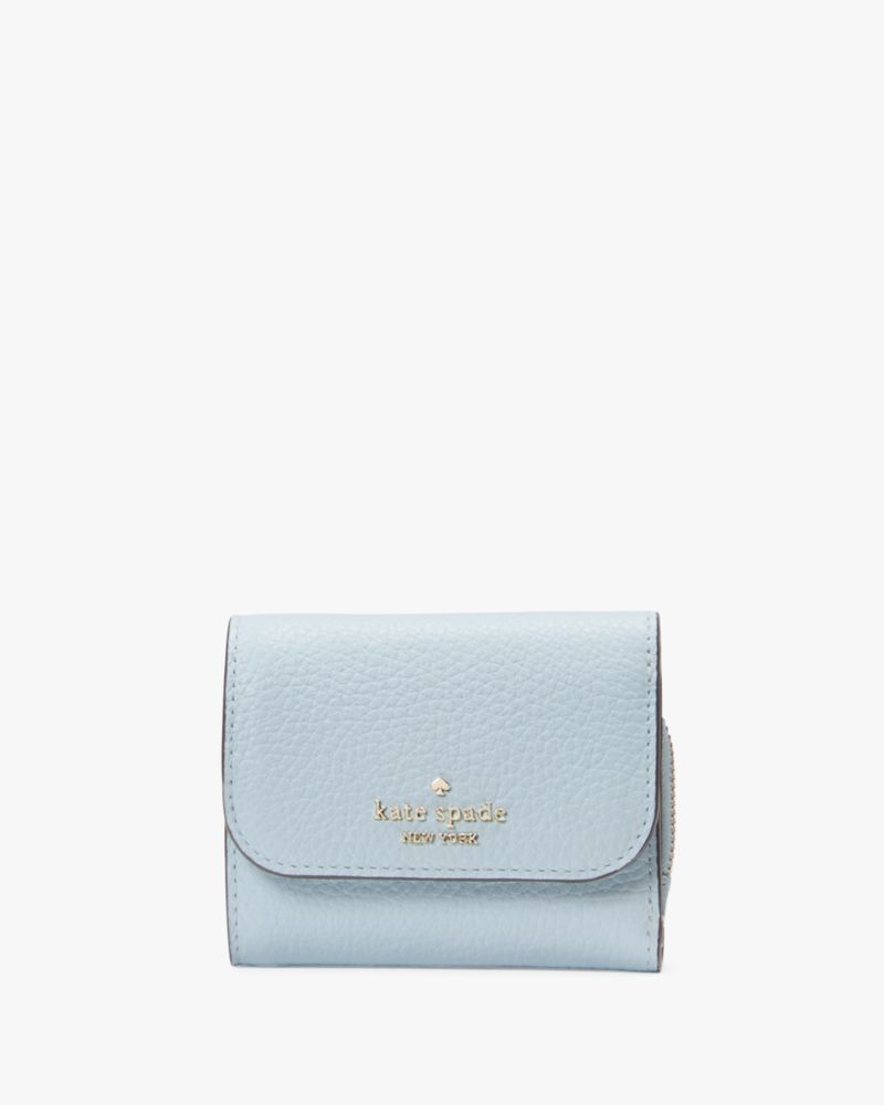 Kate Spade,レナ スモール L-ジップ トリフォールド ウォレット,財布小物,クリスプ スカイ