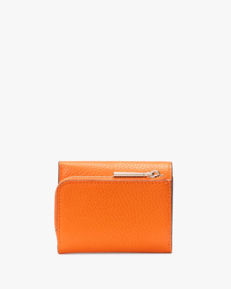 Kate Spade,レナ スモール L-ジップ トリフォールド ウォレット,財布小物,オレンジジニア