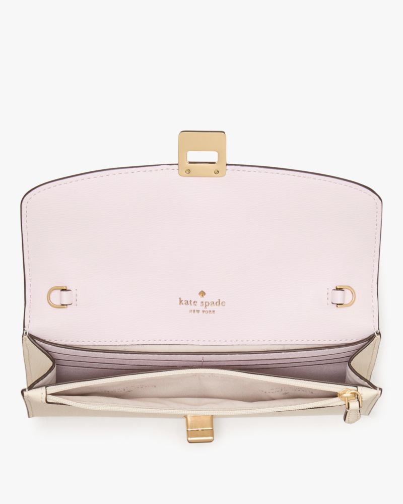 Kate Spade,フィービー フェスティバル フローラル パフォー レイテッド ターンロック ウォレット オン  ア チェーン,財布小物,メレンゲ