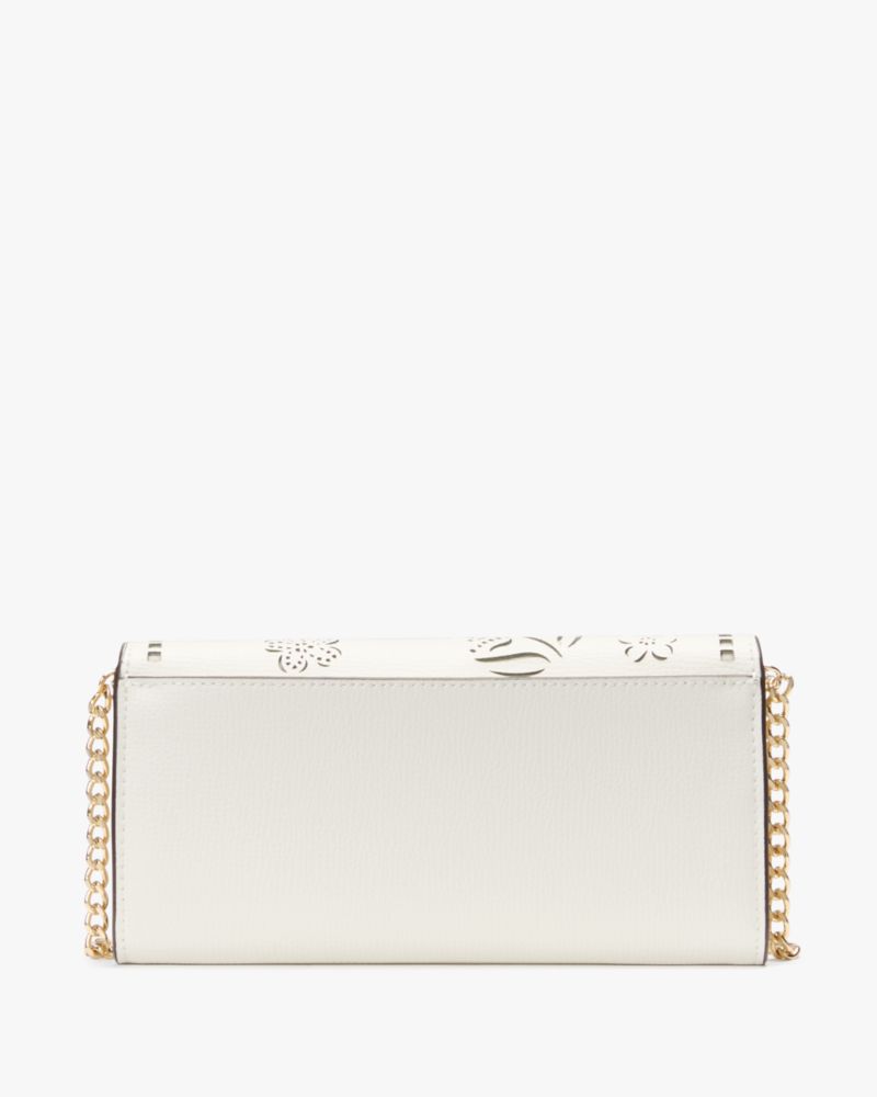 Kate Spade,フィービー フェスティバル フローラル パフォー レイテッド ターンロック ウォレット オン  ア チェーン,財布小物,メレンゲ