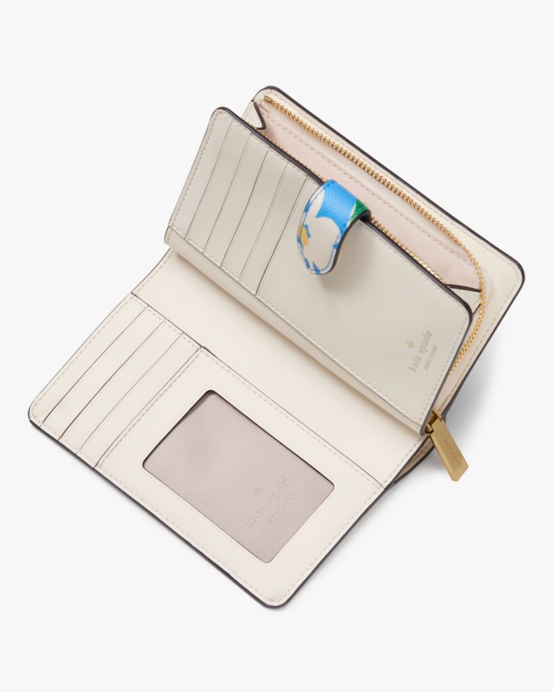 Kate Spade,Schuyler Printed Medium Bifold Wallet,