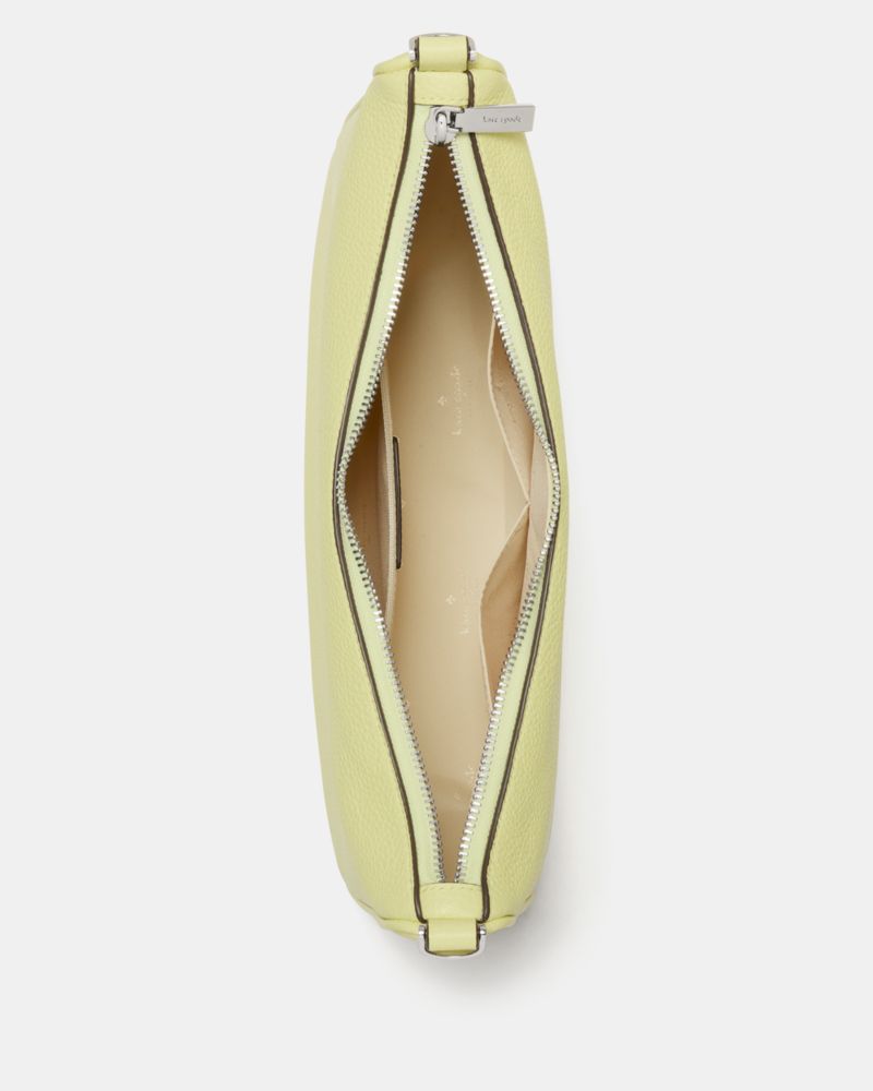 Kate Spade,Emma Large Crossbody,Leather,Crossbody,Logo,Metal,Gold Metal,Casual,Green