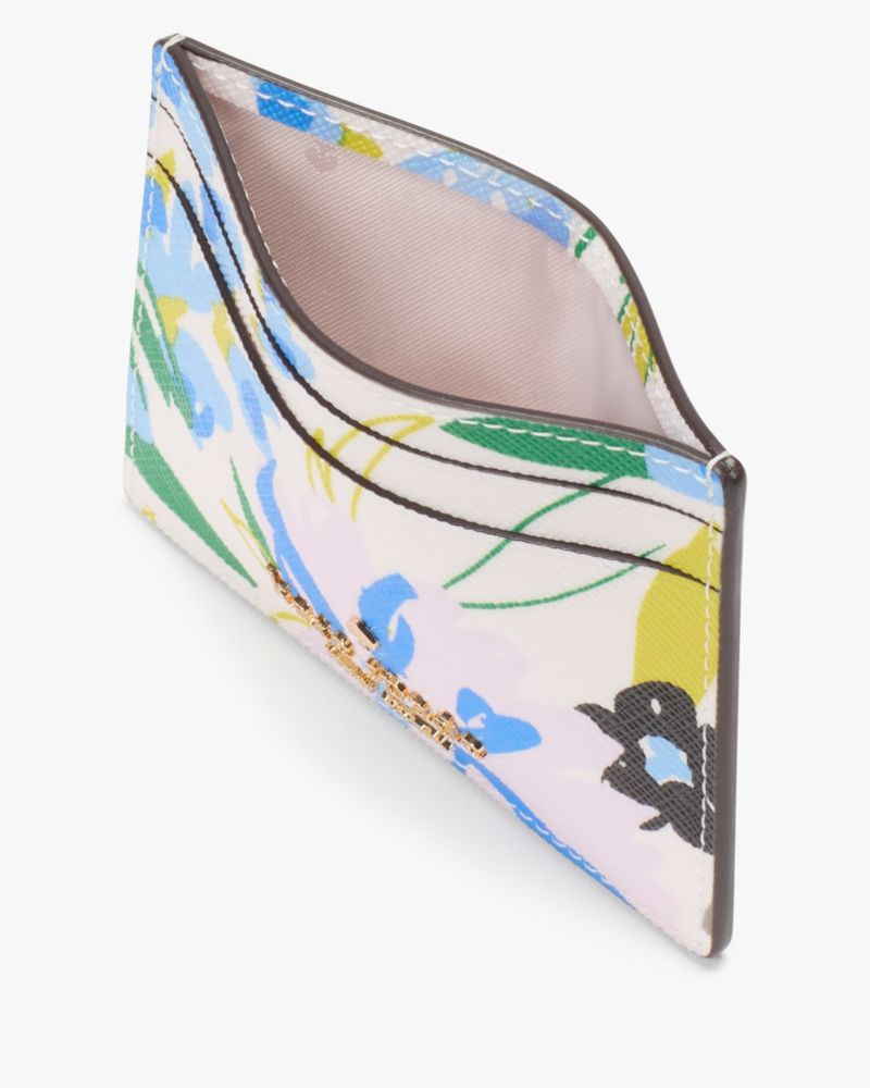 Kate Spade,マディソン フェスティバル フローラル プリンテッド スモール スリム カード ホルダー ボックスセット,財布小物,クリームマルチ
