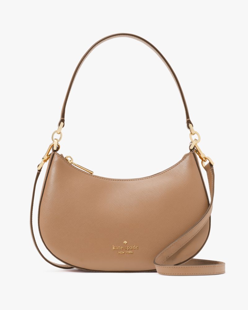 Kate Spade,Paige Convertible Crossbody,Crossbody,Logo,Metal,Gold Plated,Casual,