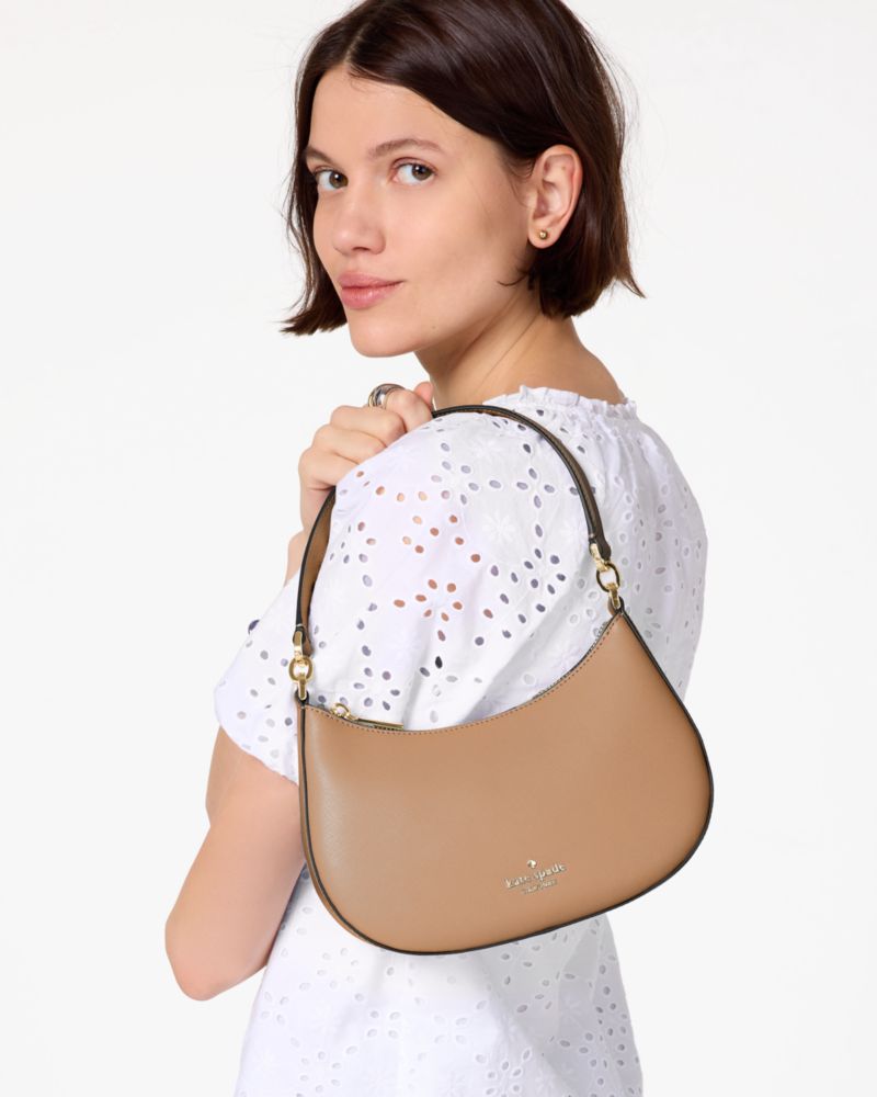 Kate Spade,Paige Convertible Crossbody,Crossbody,Logo,Metal,Gold Plated,Casual,