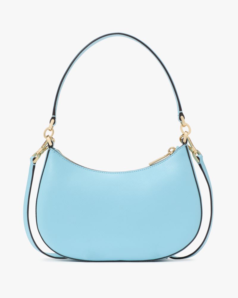 Kate Spade,Paige Convertible Crossbody,Crossbody,Logo,Metal,Gold Plated,Casual,Blue