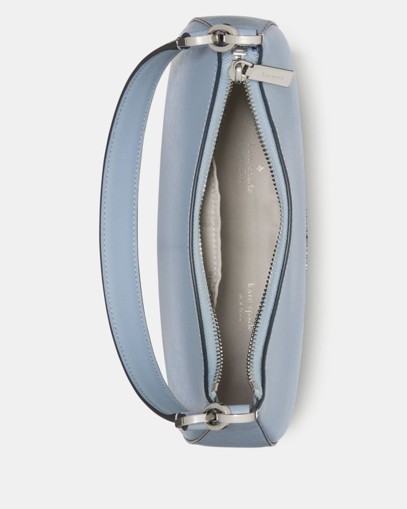 Kate Spade,Paige Shoulder Bag,Crossbody,Logo,Metal,Gold Plated,Casual,Blue