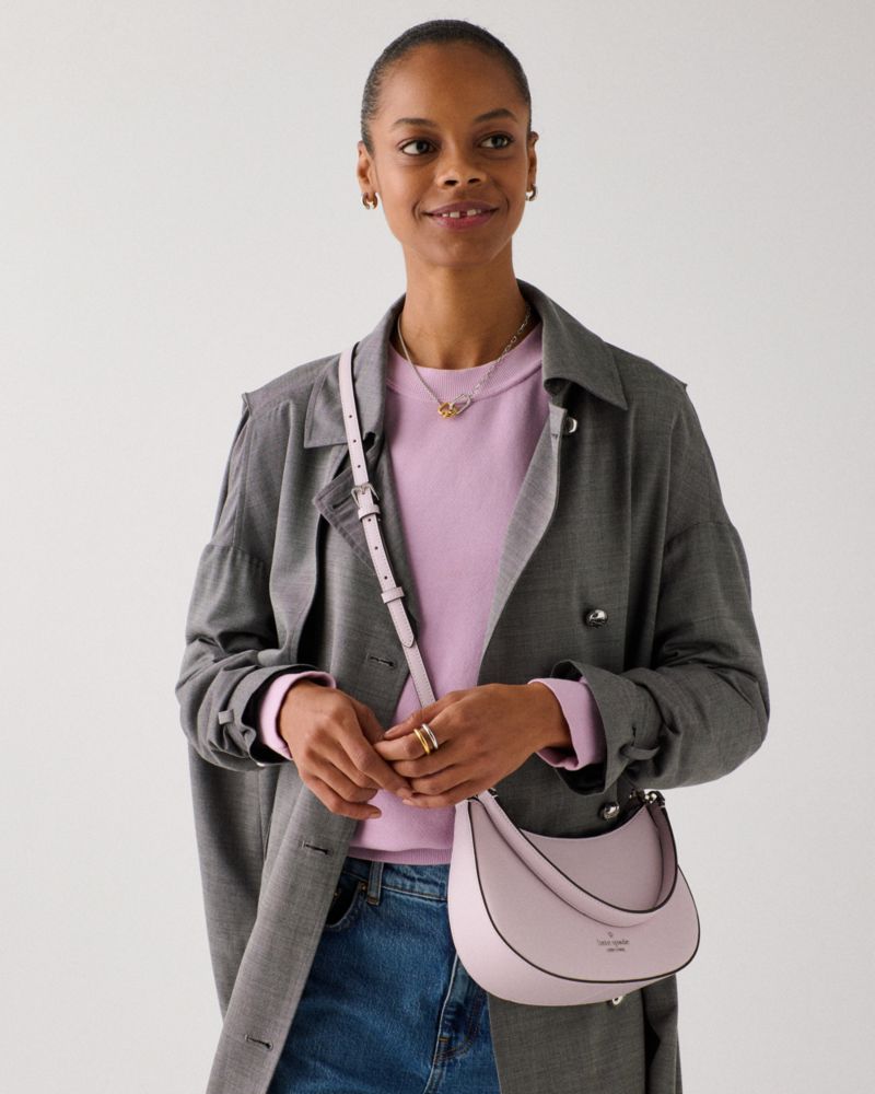 Kate Spade,Paige Medium Convertible Crossbody,Crossbody,Logo,Metal,Gold Plated,Casual,White