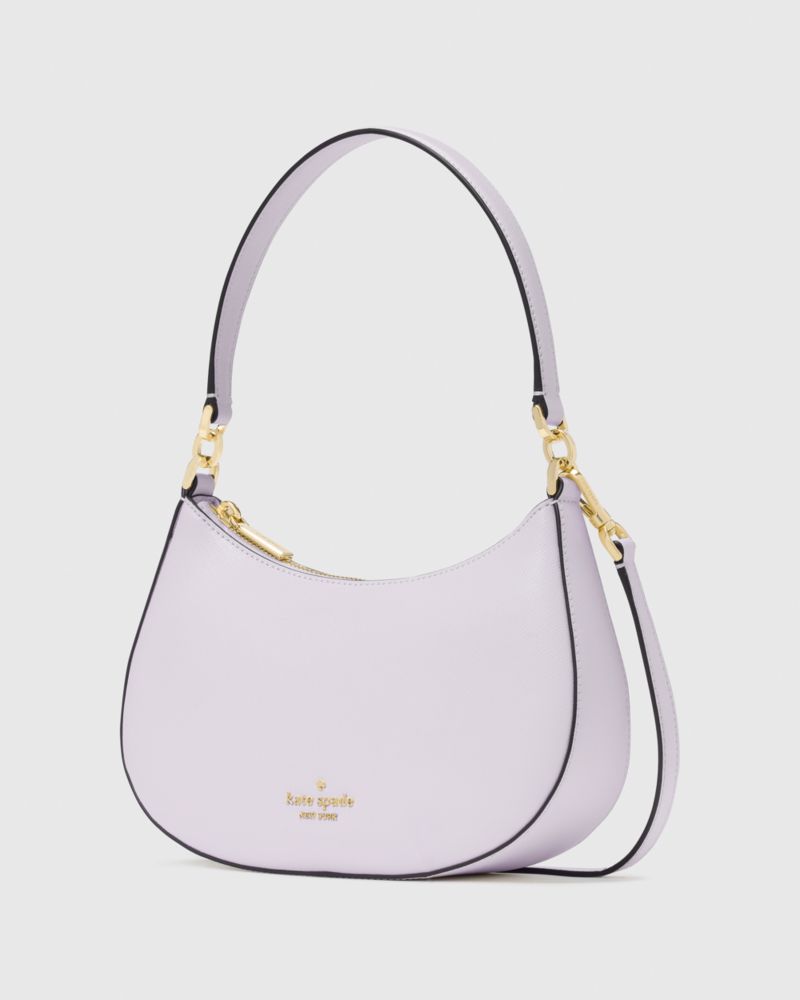 Kate Spade,Paige Medium Convertible Crossbody,Crossbody,Logo,Metal,Gold Plated,Casual,White