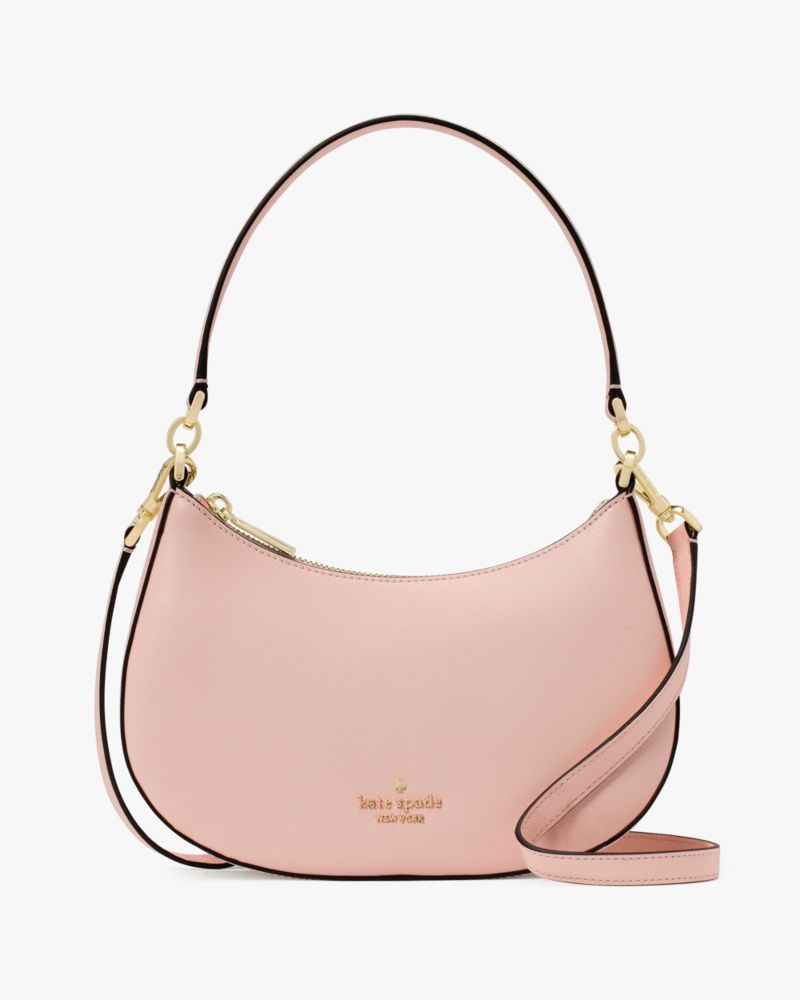 Kate Spade,Paige Convertible Crossbody,Crossbody,Logo,Metal,Gold Plated,Casual,
