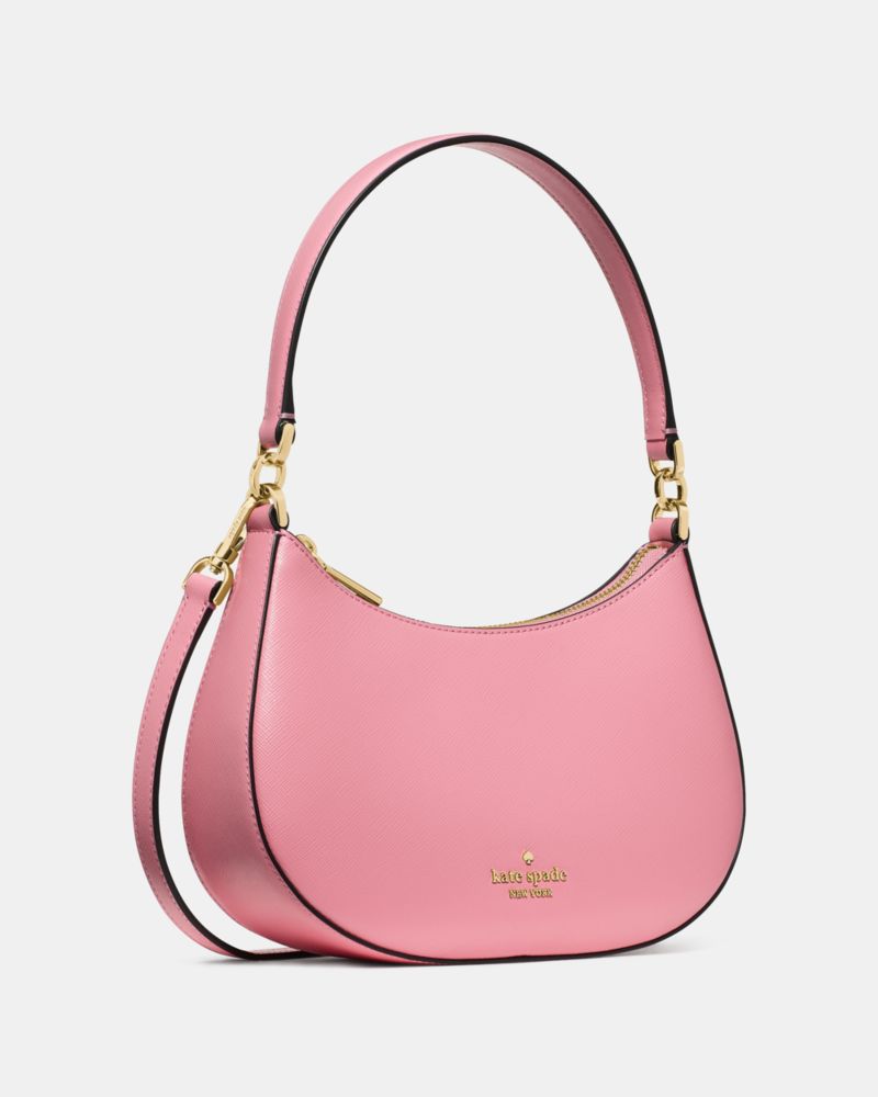 Kate Spade,Paige Shoulder Bag,Crossbody,Logo,Metal,Gold Plated,Casual,Pink