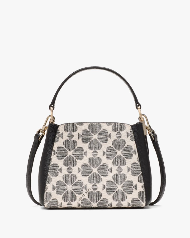 Kate Spade,Spade Flower Pvc Mini Top Handle Crossbody,Satchel,Color Block,Mixed Media,Gold Metal,Day Party,Multi Color