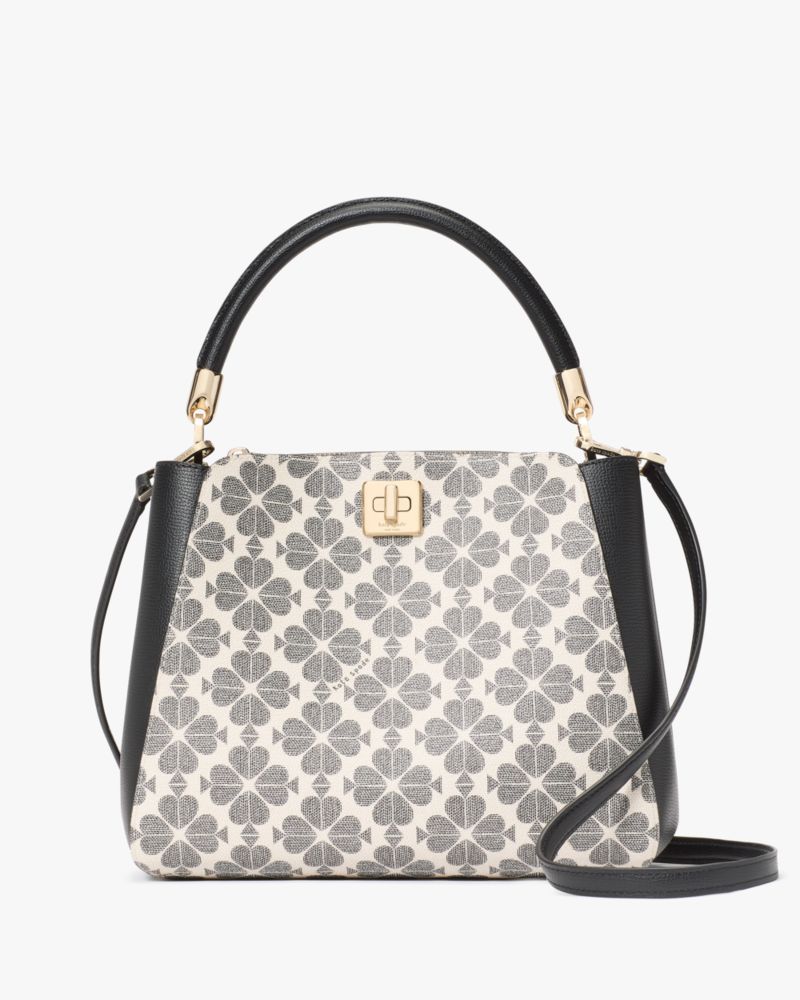 Kate Spade,Spade Flower Pvc Medium Top Handle Satchel,Satchel,Color Block,Mixed Media,Gold Metal,Day Party,Work,Multi Color