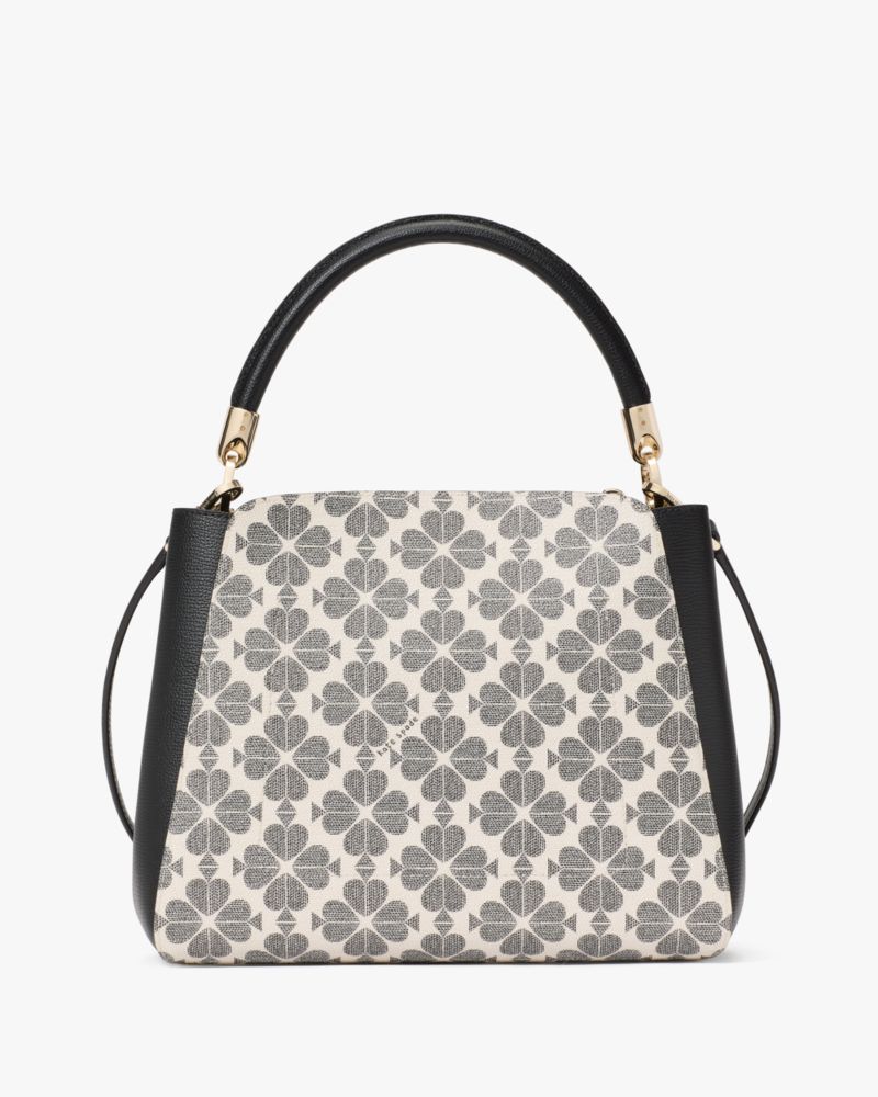 Kate Spade,Spade Flower Pvc Medium Top Handle Satchel,Satchel,Color Block,Mixed Media,Gold Metal,Day Party,Work,Multi Color