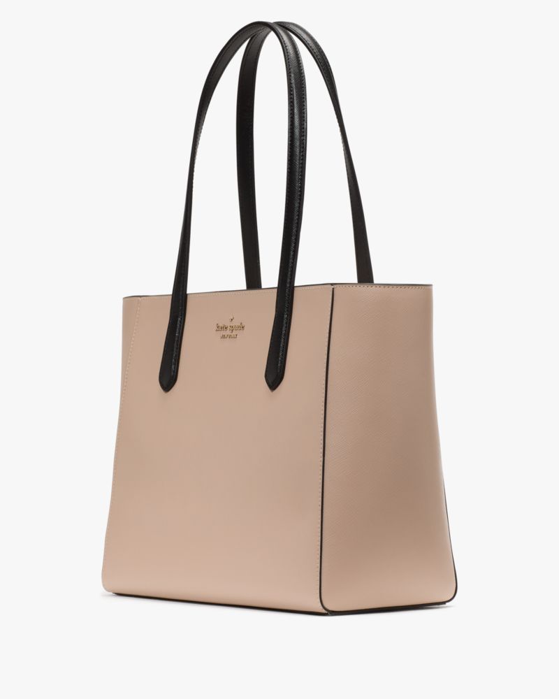 Kate Spade,Staci Medium Tote,Tote,Metal,Logo,Casual,Beige
