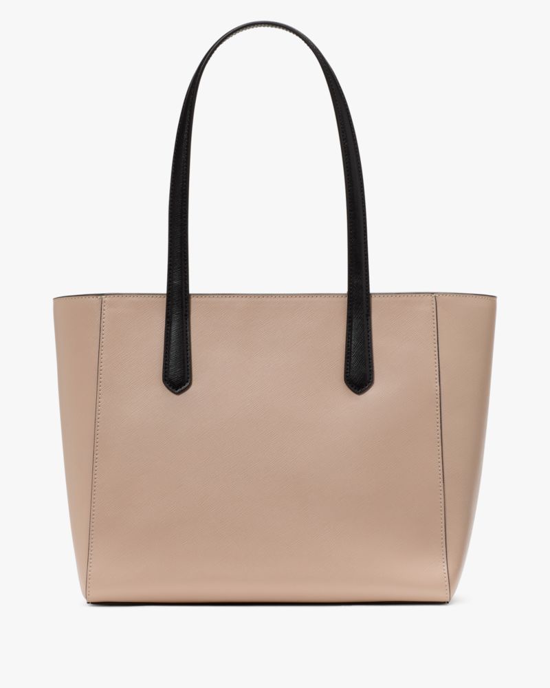 Kate Spade,Staci Medium Tote,Tote,Metal,Logo,Casual,Beige