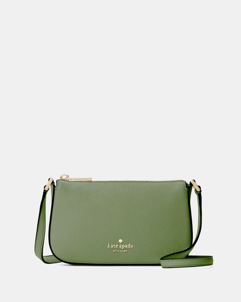 Kate Spade,On Purpose Mini Crossbody,Leather,Crossbody,Casual,Olive