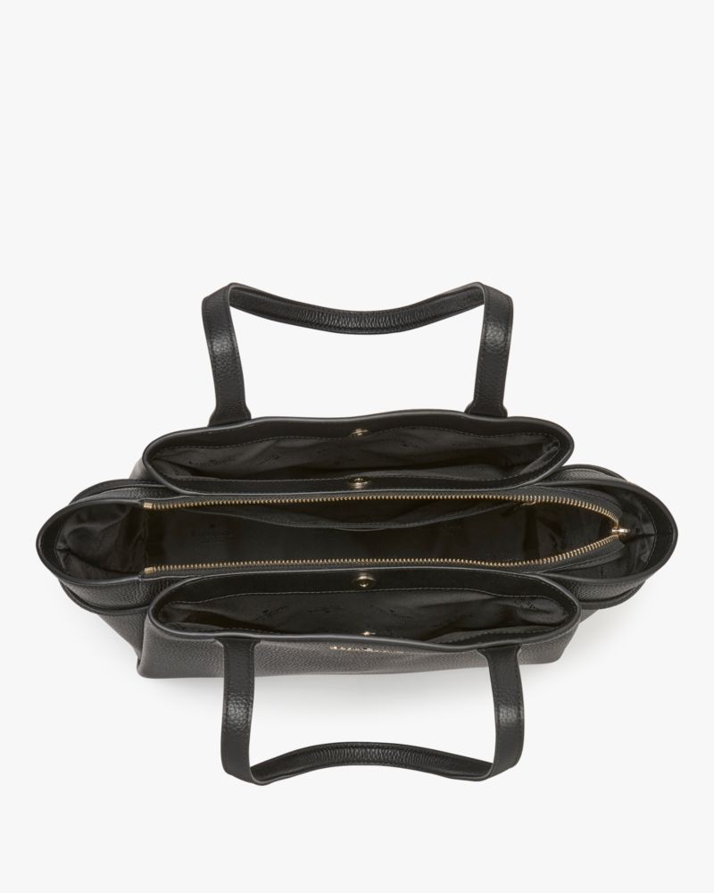 Kate Spade,Dumpling Medium Tote,Tote,Logo,Foldable,Color Metal,Casual,Work,Black