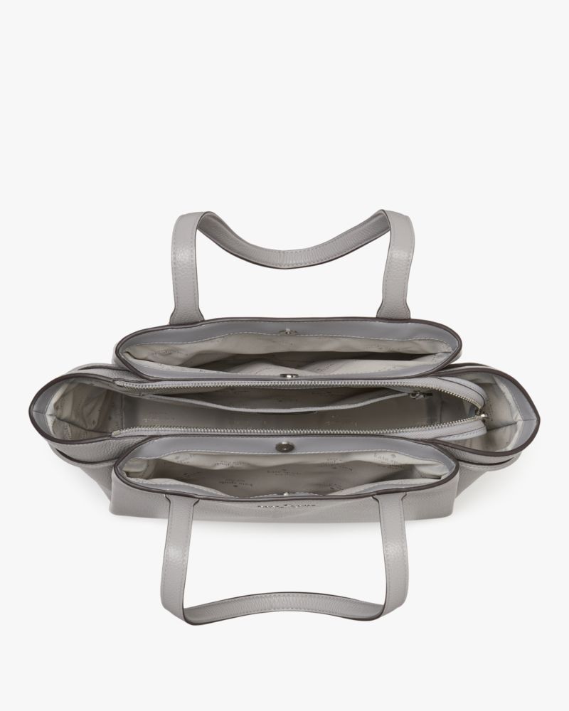 Kate Spade,Dumpling Medium Tote,Tote,Logo,Foldable,Color Metal,Casual,Work,Gray