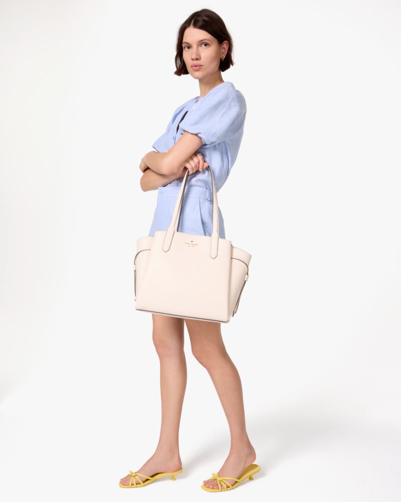Kate Spade,Dumpling Medium Tote,Tote,Logo,Foldable,Color Metal,Casual,Work,Cream