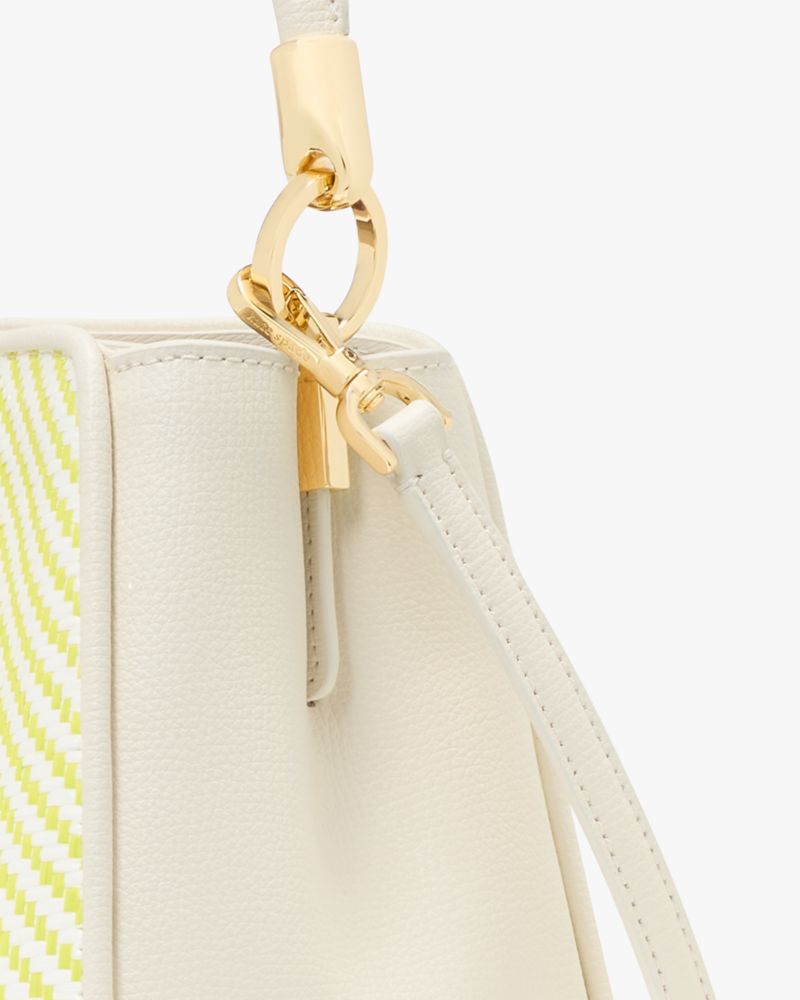 Kate Spade,フィービー ツートン ストロー スモールトップ ハンドル サッチェル,バッグ,ライムスラッシーマルチ