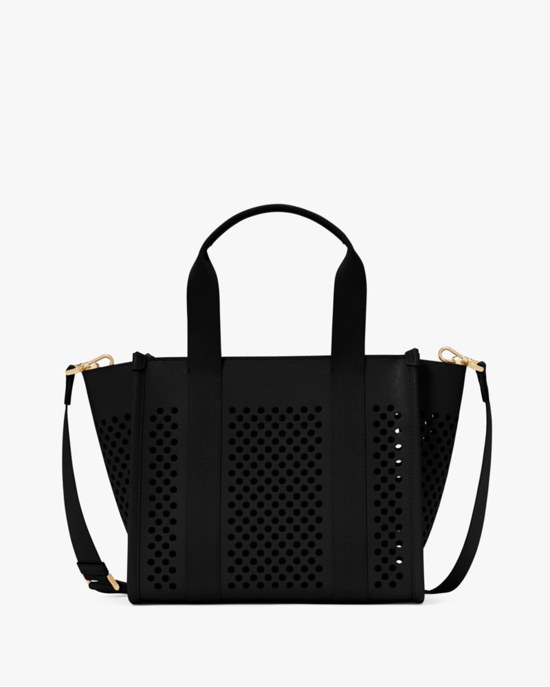 Kate Spade,キップ パフォーレイテッド スモール トート,バッグ,ブラック
