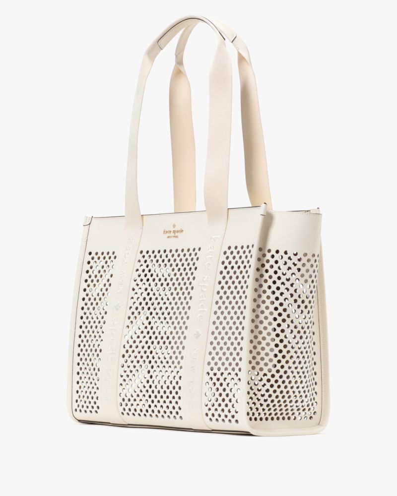 Kate Spade,Kip Perforated Leather Large Tote,