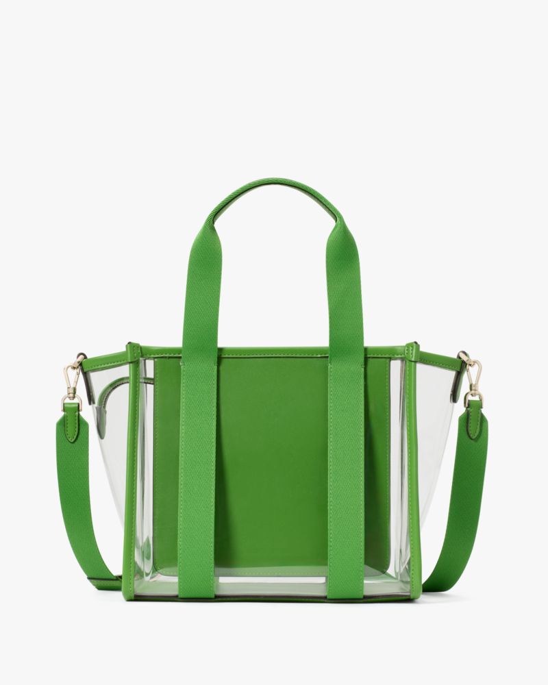 Kate Spade,Kip Clear Small Tote,Tote,Logo,Day Party,Green