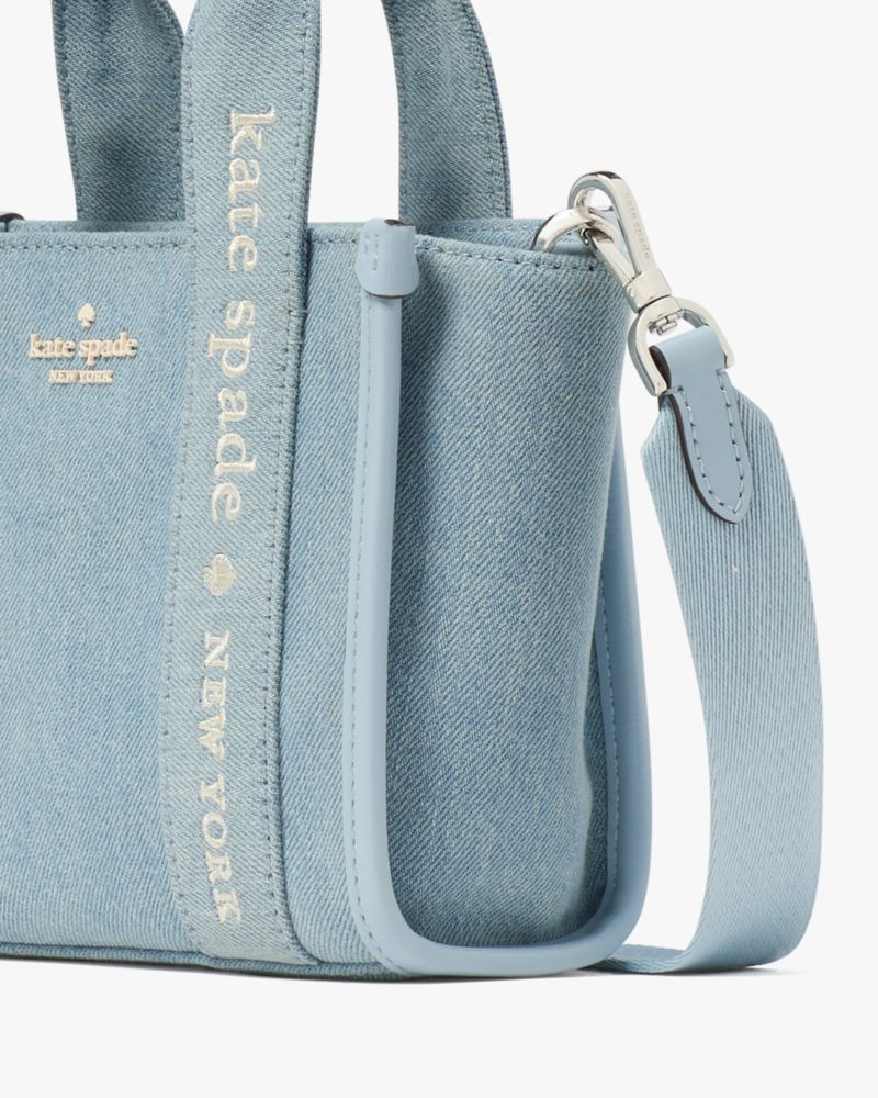 Kate Spade,Kip Denim Mini Tote,Denim,Tote,Casual,Blue