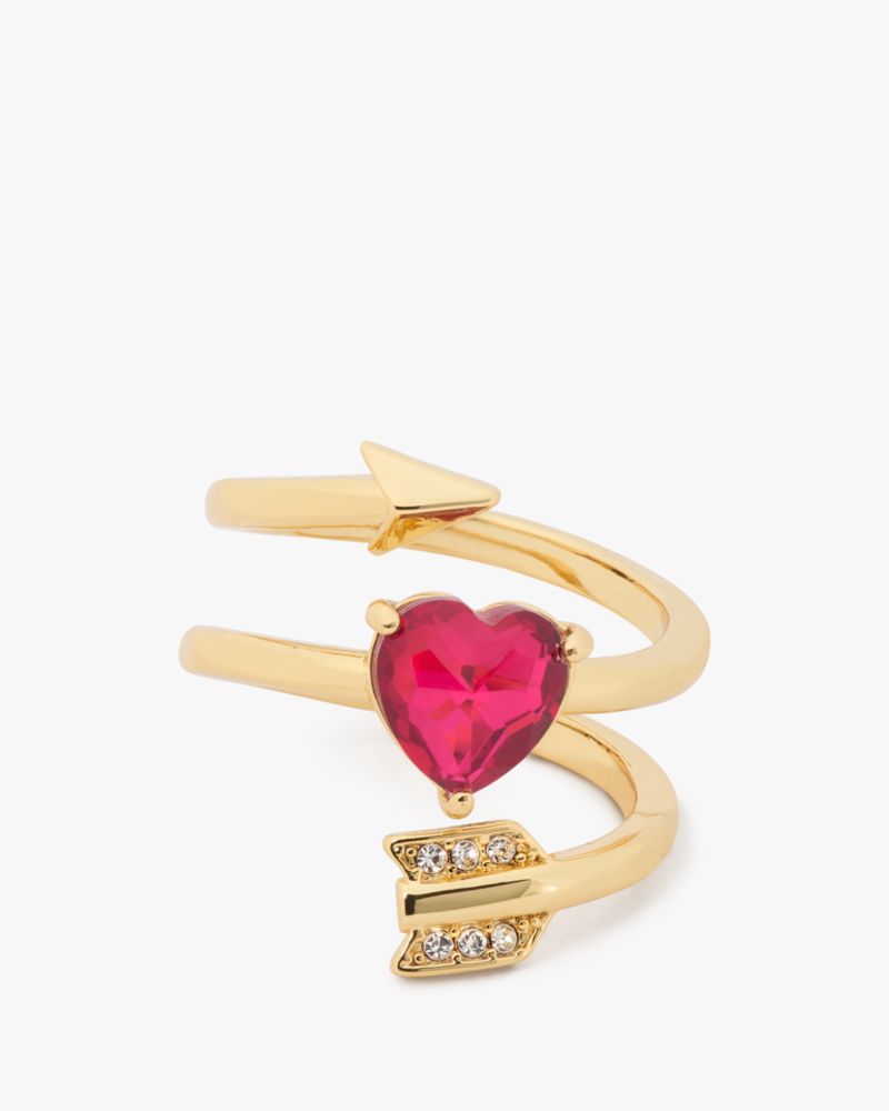 Kate Spade,Lovestruck Heart And Arrow Ring,