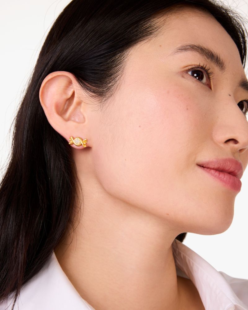 Kate Spade,トリート ユアセルフ キャンディ ピアス,ジュエリー,クリア/ゴールド
