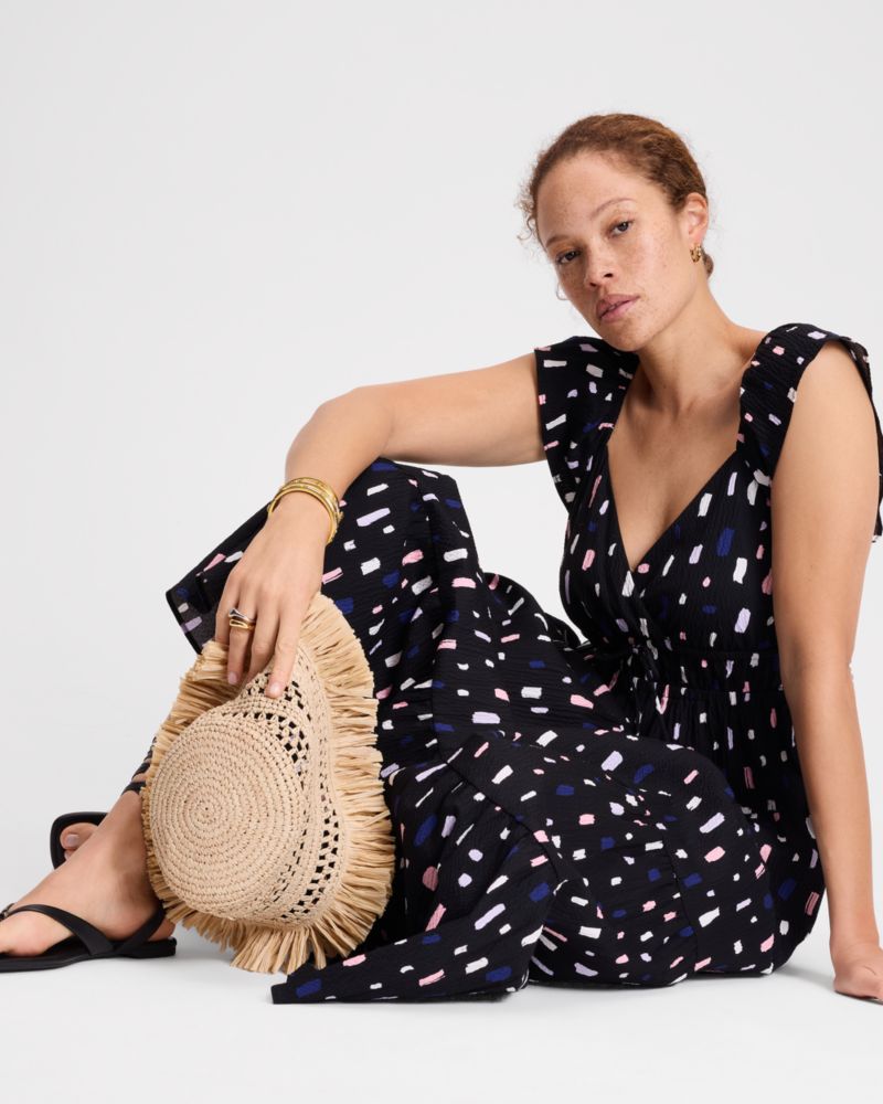 Kate Spade,ペインタリー ストローク フラッター スリーブ ドレス,ワンピース / ドレス,フロステッドバイオレット