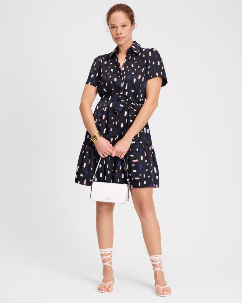 Kate Spade,ペインタリー ストローク シャツ ドレス,ワンピース / ドレス,フロステッドバイオレット