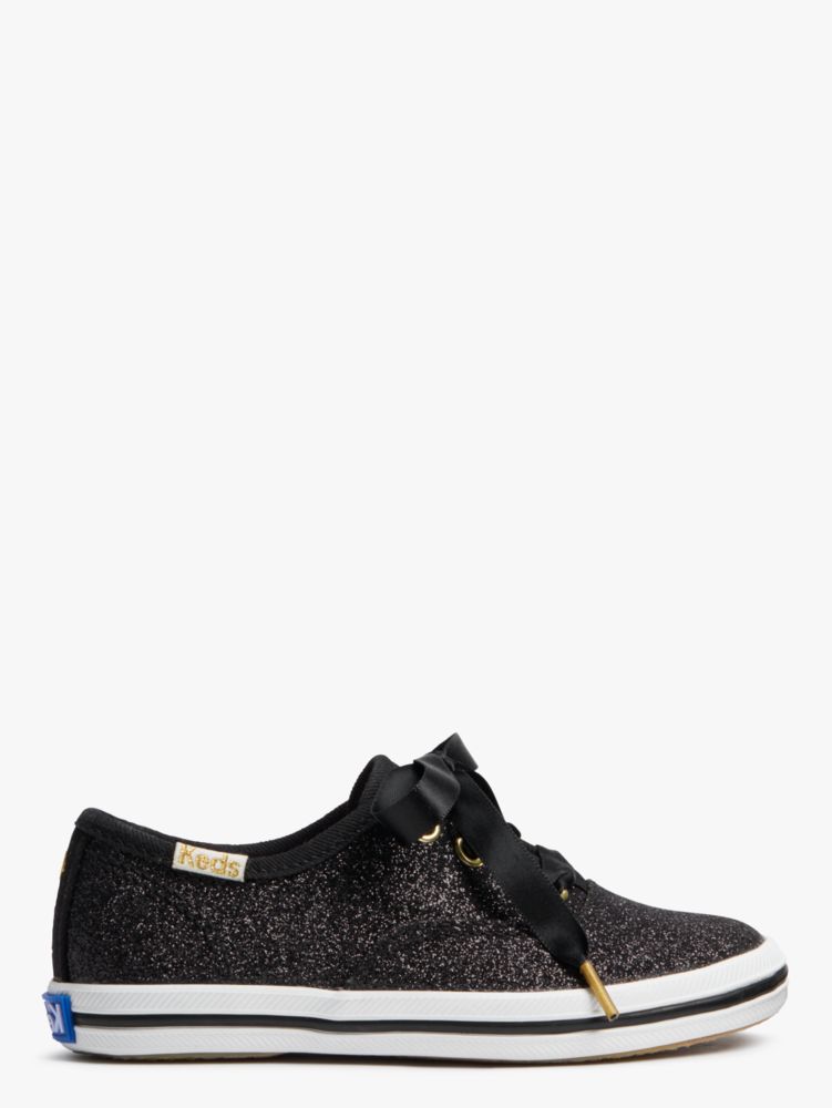 Keds Kids X Kate Spade New York Champion Glitter Toddler Sneakers, Black / Glitter, ProductTile