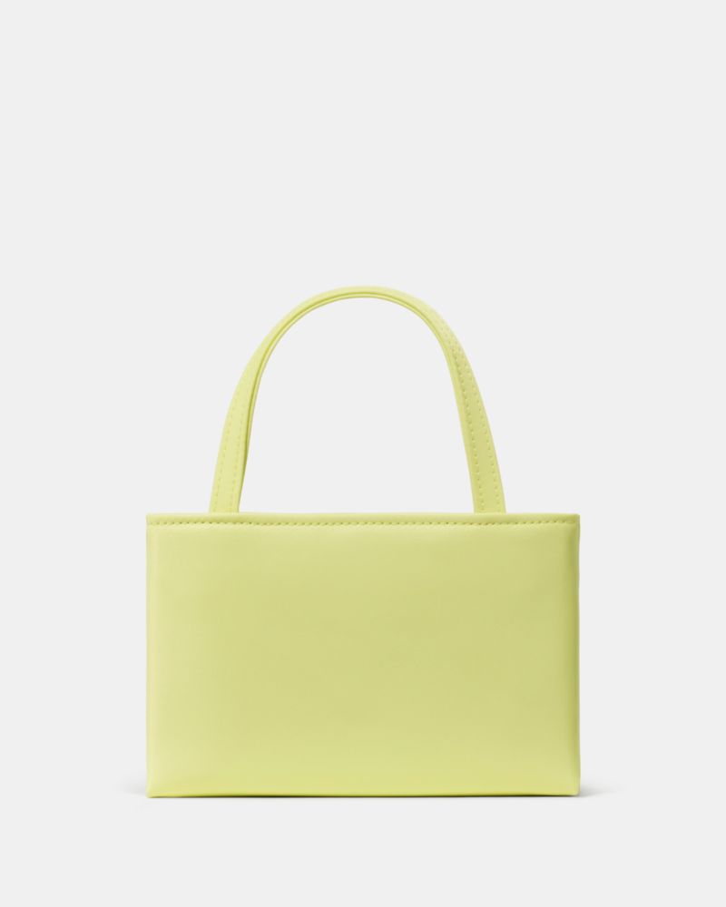 Kate Spade,Sam Icon Ksnyl Mini Tote Bag,Nylon,Tote,Logo,Applique,Adjustable,Casual,Green