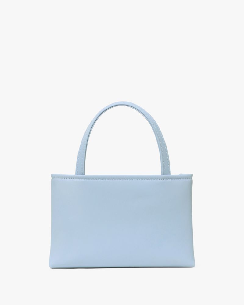 Kate Spade,Sam Icon Ksnyl Mini Tote Bag,Nylon,Tote,Applique,Logo,Adjustable,Casual,Blue
