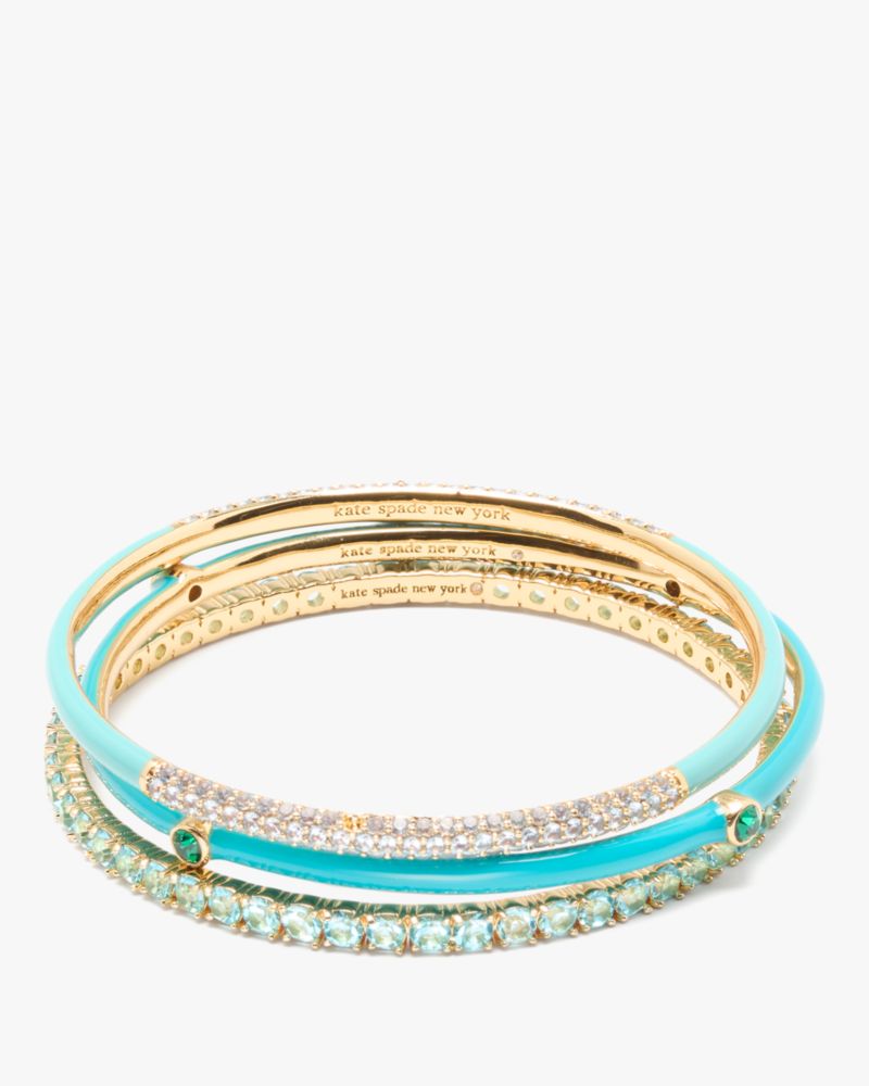 Kate Spade,Hint Of Shimmer Bangle,Turquoise