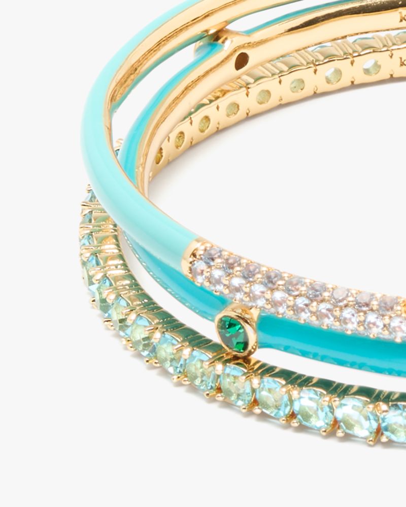 Kate Spade,Hint Of Shimmer Bangle,Turquoise