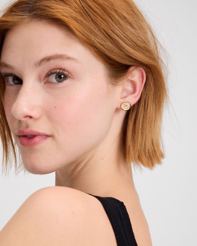 Kate Spade,Out Of Office Seashell Studs,