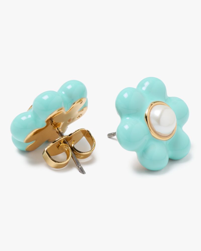 Kate Spade,ペタル パフ ピアス,ピアス,ターコイズ
