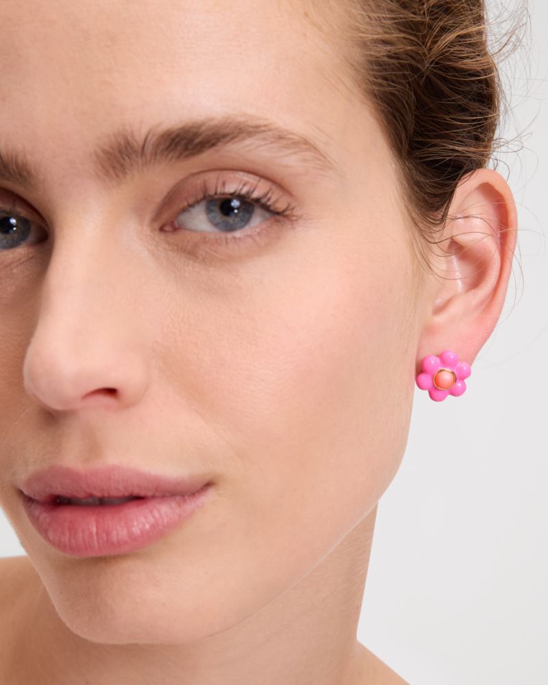 Kate Spade,ペタル パフ ピアス,ピアス,ピンクマルチ