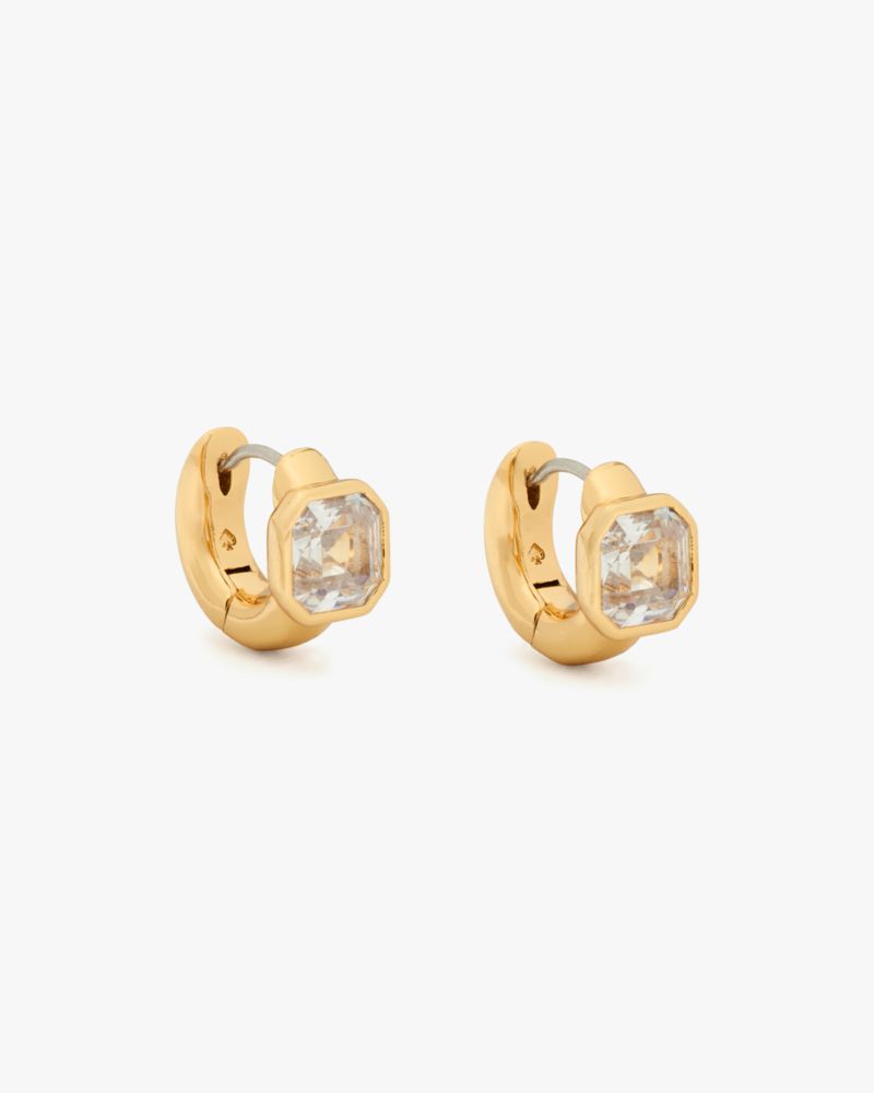 Keep Sparkling Asscher Huggies