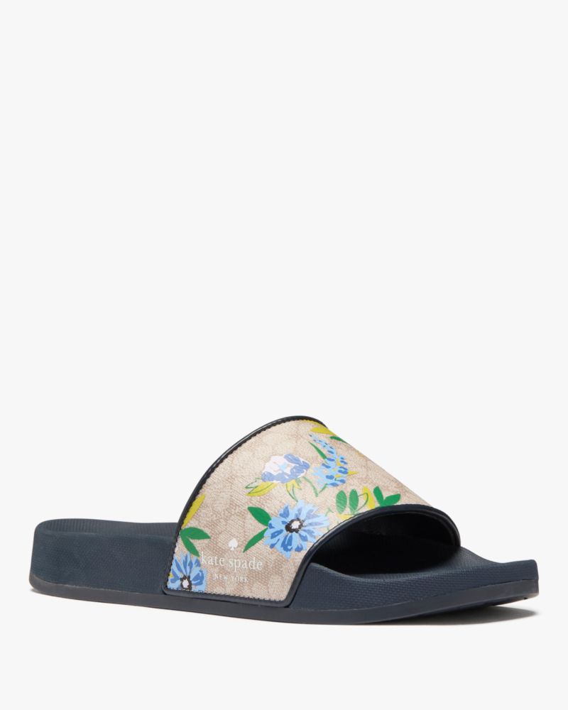 Kate Spade,Nellie Pool Slide,Beige