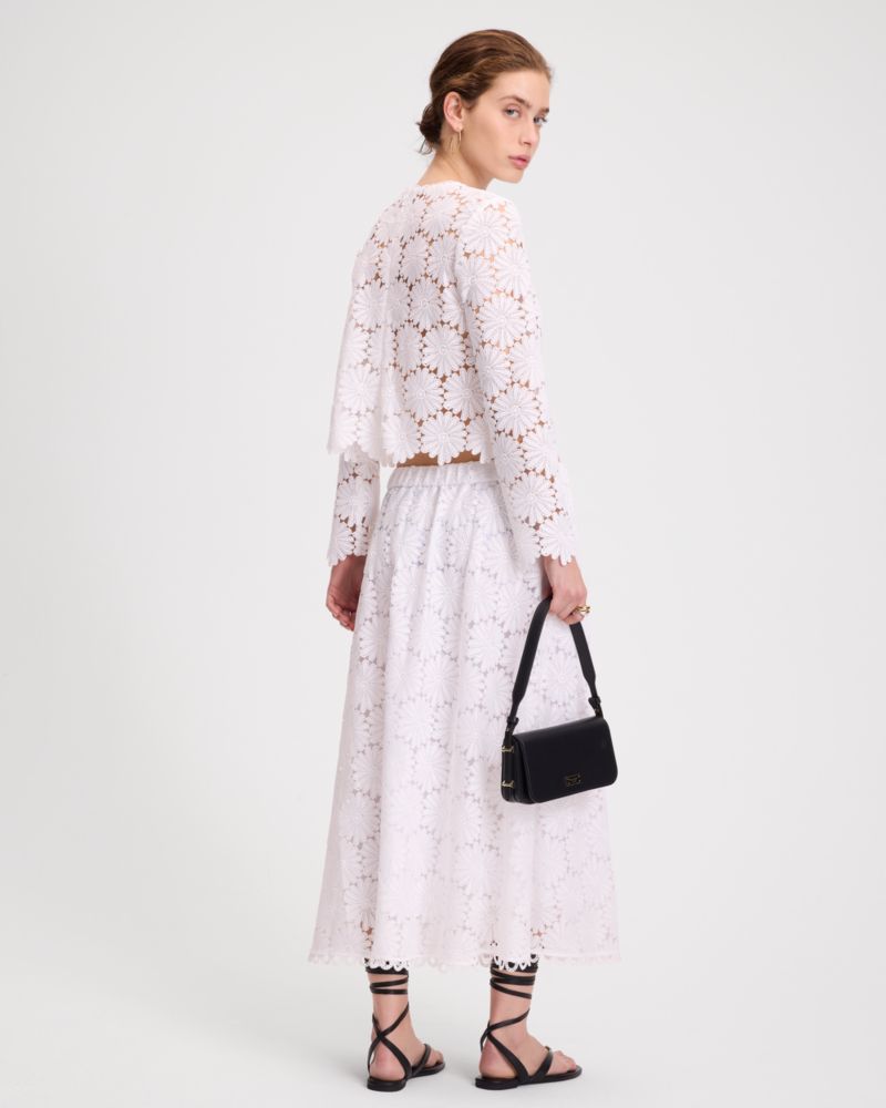 Kate Spade,デイジー レース スカート,スカート,フレッシュホワイト