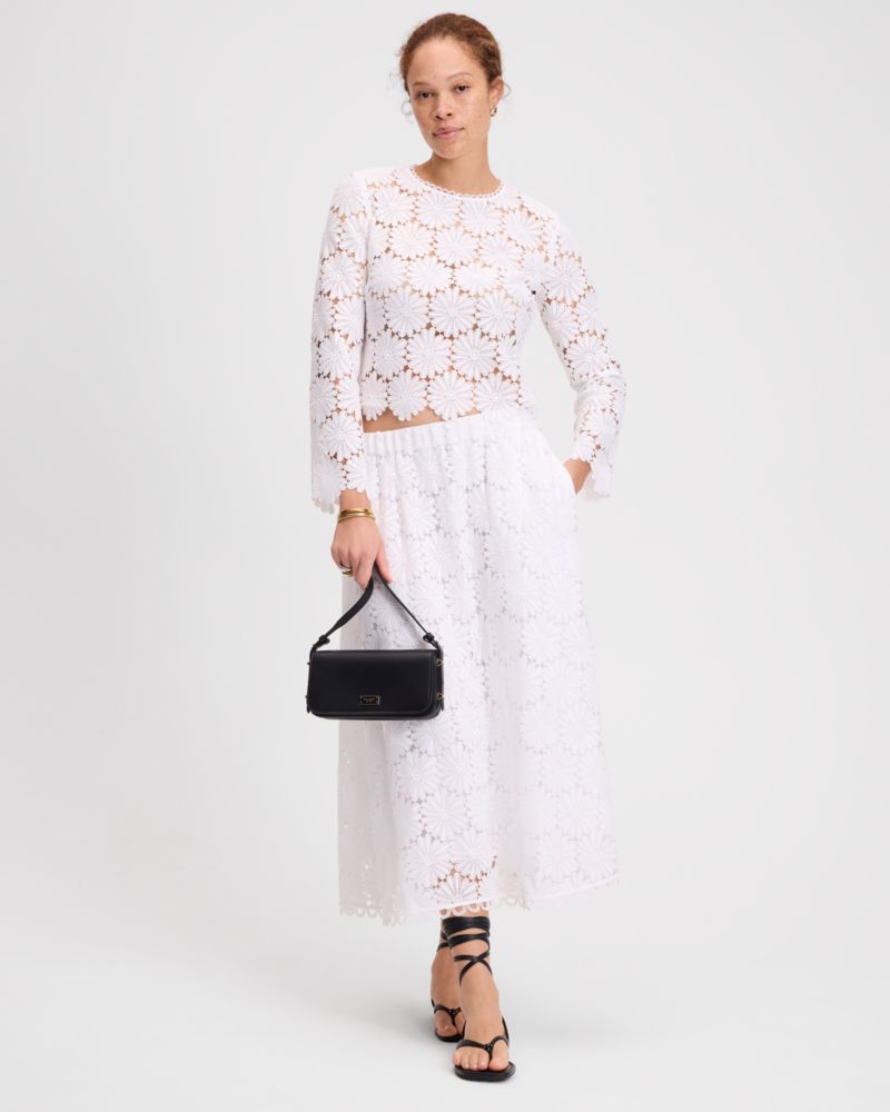 Kate Spade,デイジー レース スカート,スカート,フレッシュホワイト
