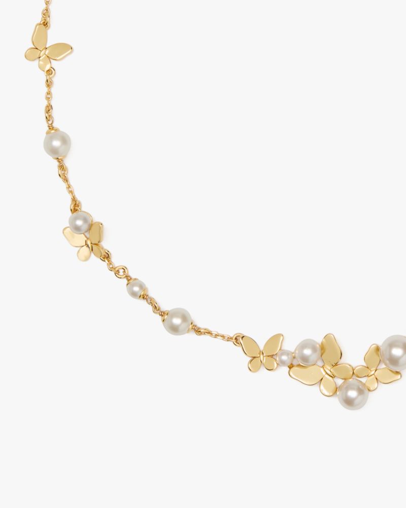 Kate Spade,Flutter Statement Necklace,White