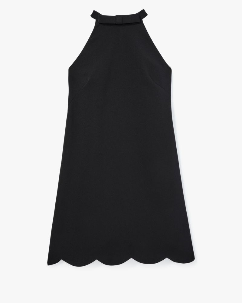 Scallop Bow Neck Dress