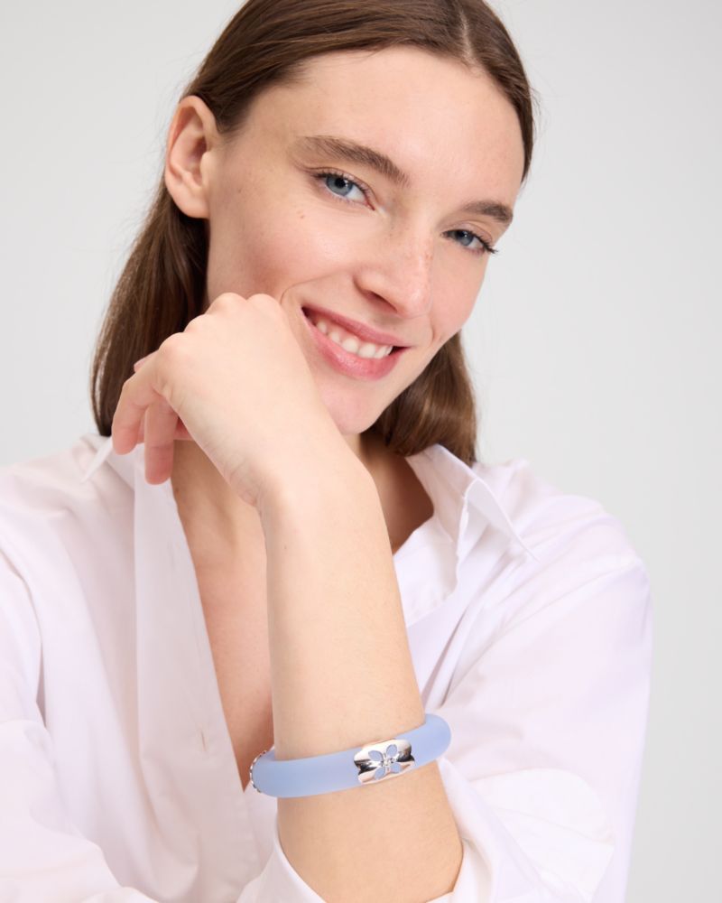 Kate Spade,ヘリテージ ブルーム バングル,ブレスレット,アイシーブルー